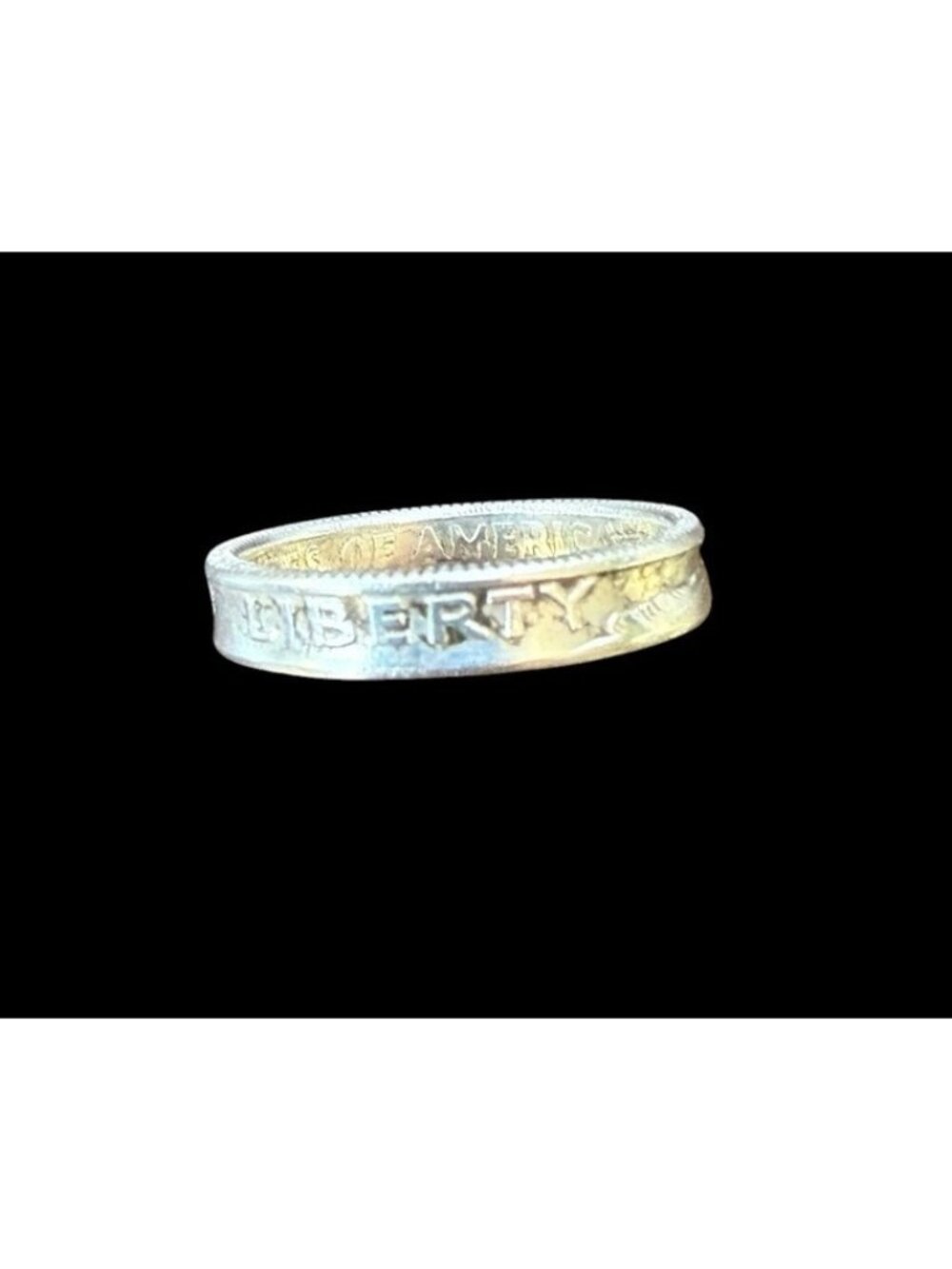 90% SILVER 1963 LIBERTY HALF DOLLAR Coin Ring Band Size 4.5